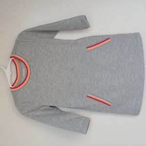 Gymboree Baby Long Sleeve Sweatshirt Dress Gray Glitter Size 18-24 Months New